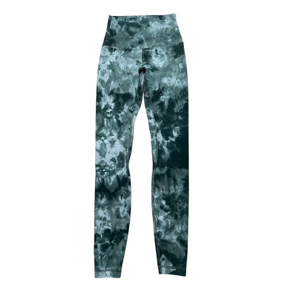 Lululemon Align High Rise Pant 28" Diamond Dye Starlight Spruce Green Size 2